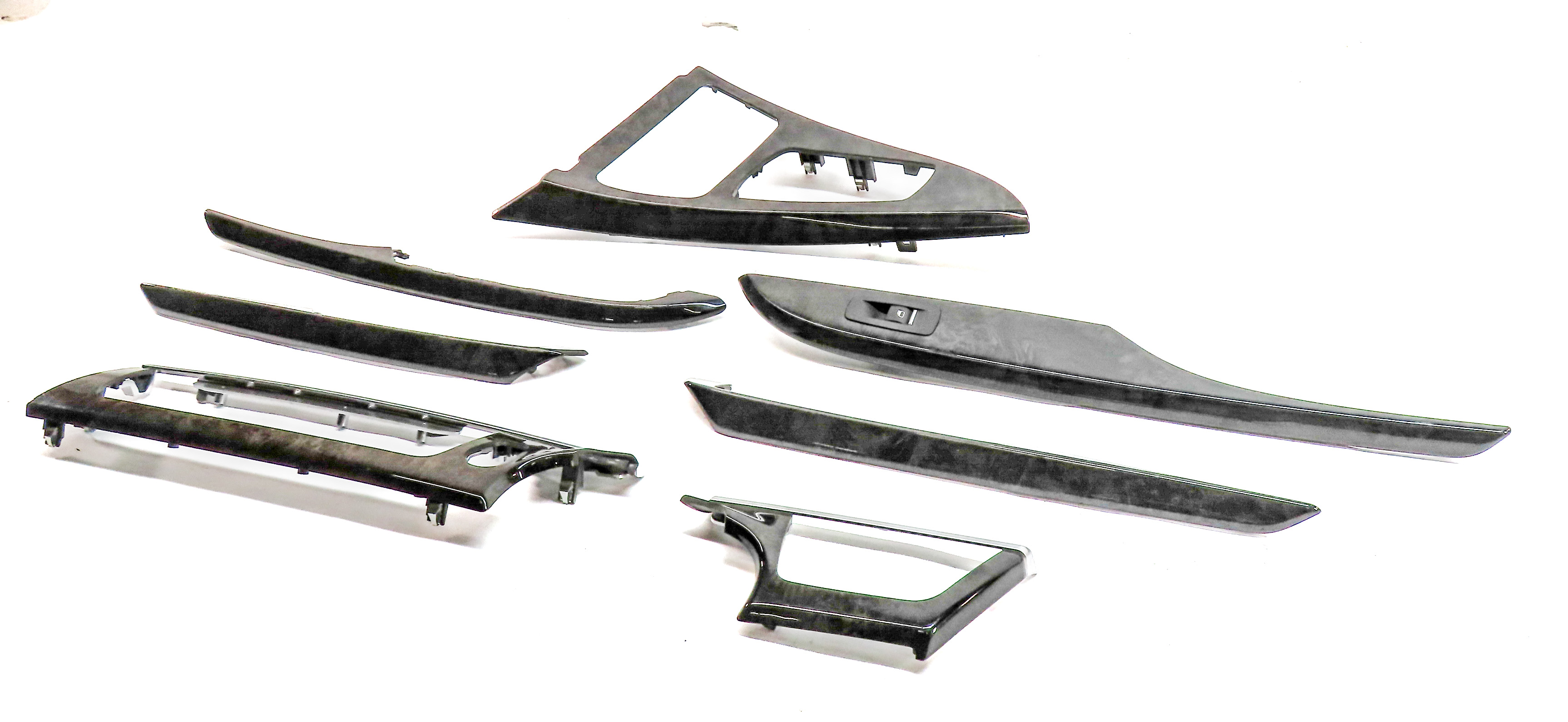 14 BMW 640XI GRAN COUPE F06 INTERIOR DASH CENTER CONSOLE DOOR TRIM SET/7(Poplar) — exact item pictured